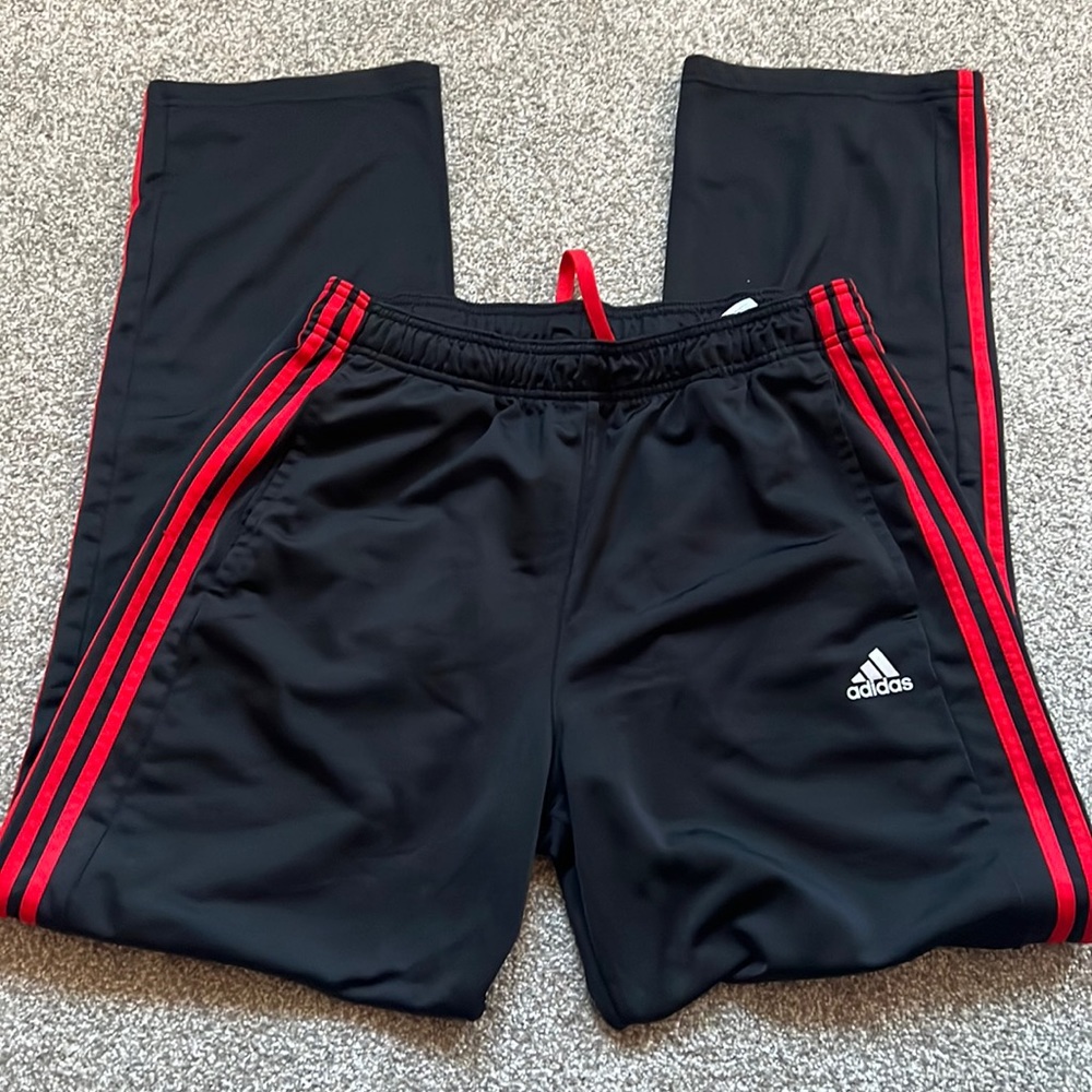 Mens Black three red stripped basket ball/jogging pants
